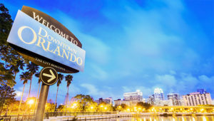 Willkommen bei Orlando-Schild.