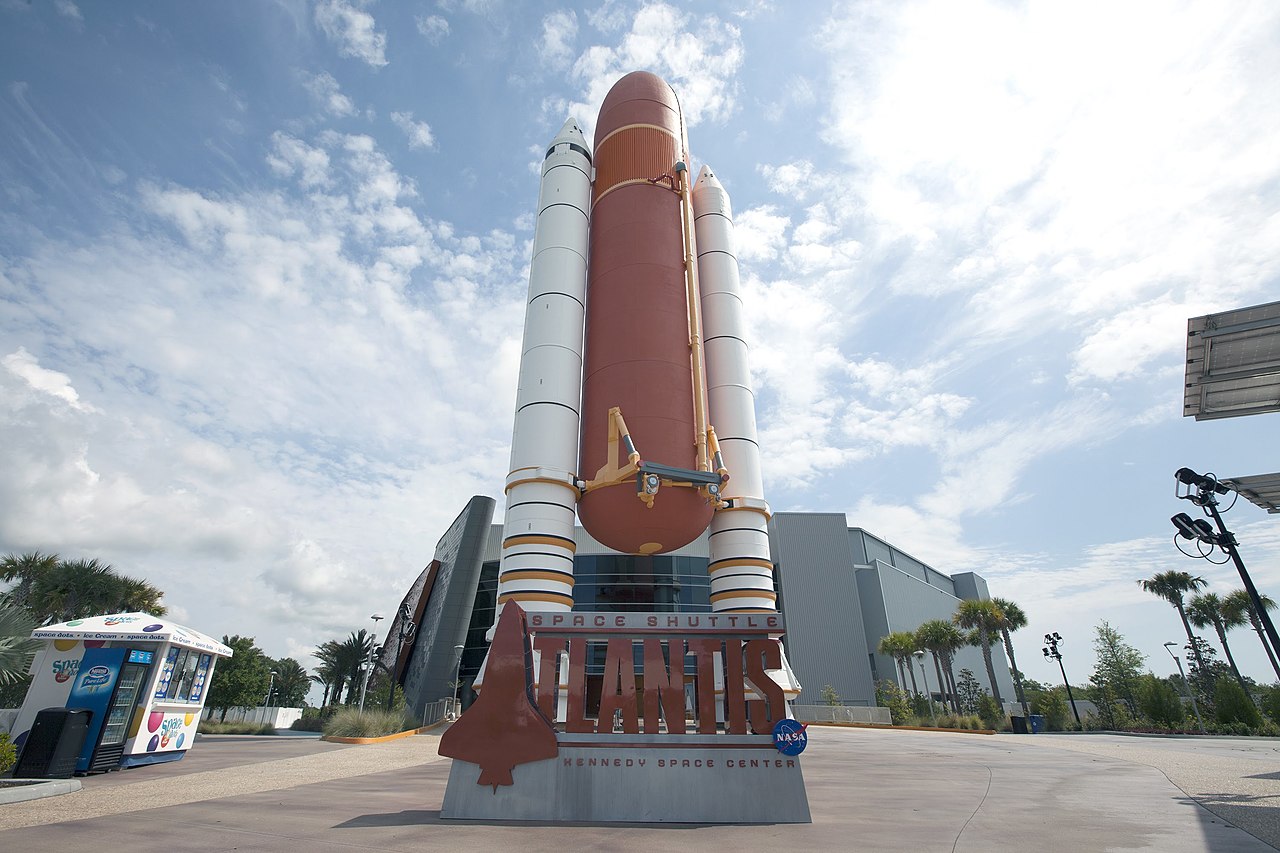 Space Shuttle Atlantis booster at the Kennedy Space Center Visitor Complex