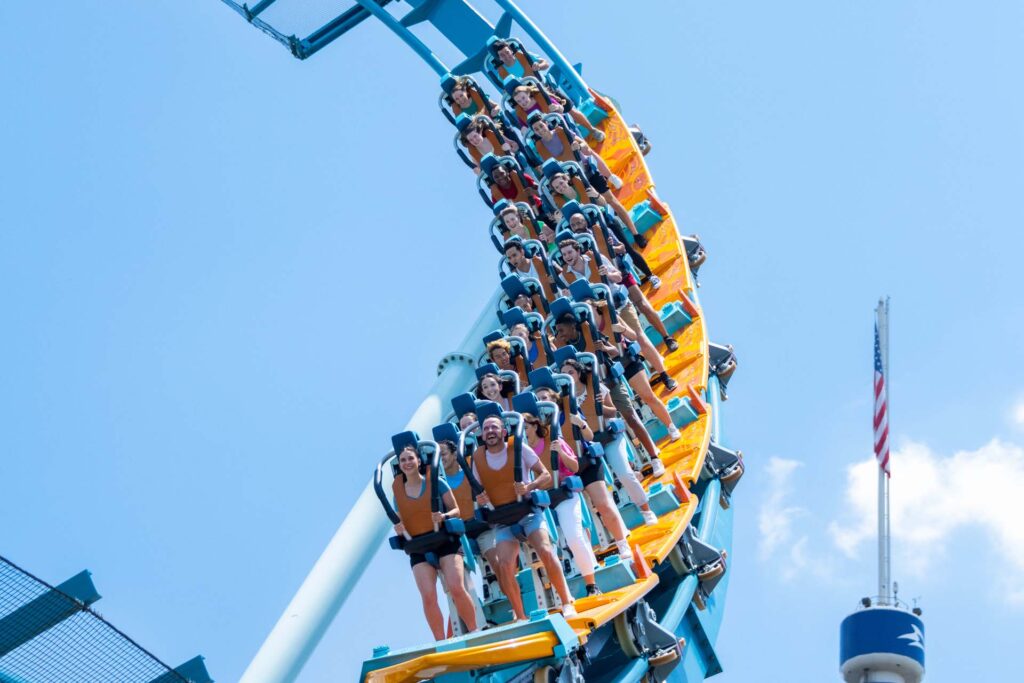 Pipeline roller coaster at SeaWorld Orlando theme park
